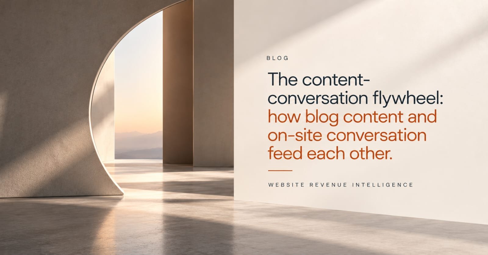 The content-conversation flywheel: how blog content and on-site conversation feed each other